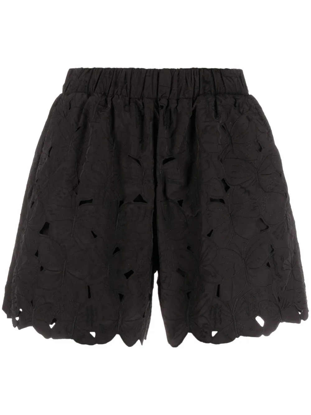 

RED Valentino shorts con aberturas - Negro