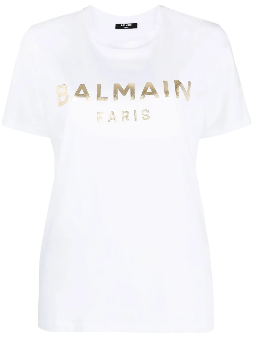 

Balmain playera con logo estampado - Blanco