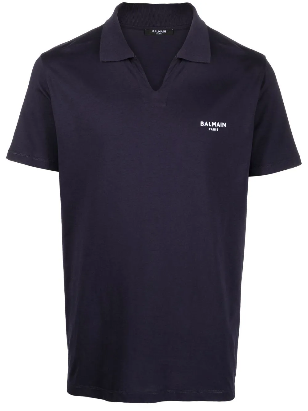 

Balmain playera tipo polo con cuello pajarita - Azul