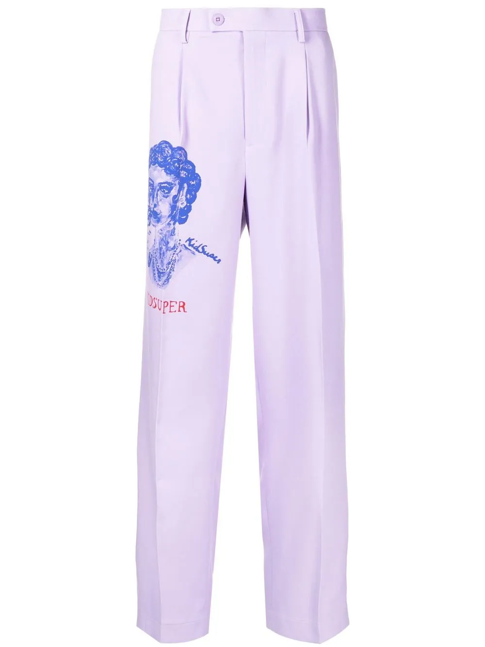 

KidSuper pantalones rectos con estampado gráfico - Morado