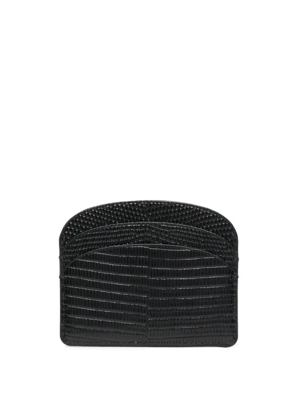 A.P.C. crocodile embossed Rounded Card Holder Farfetch