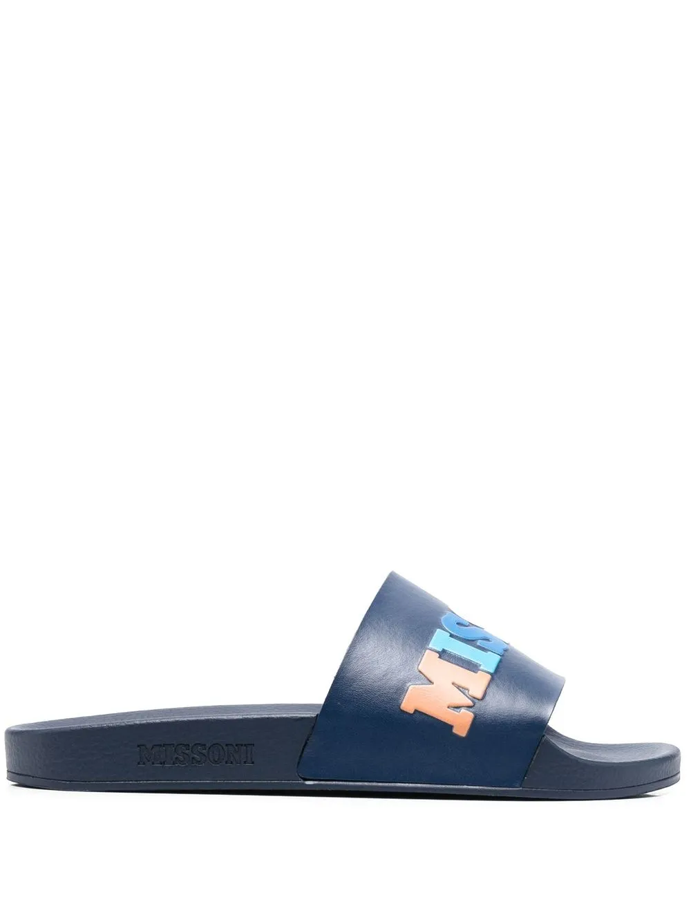 

Missoni flip flops con logo estampado - Azul