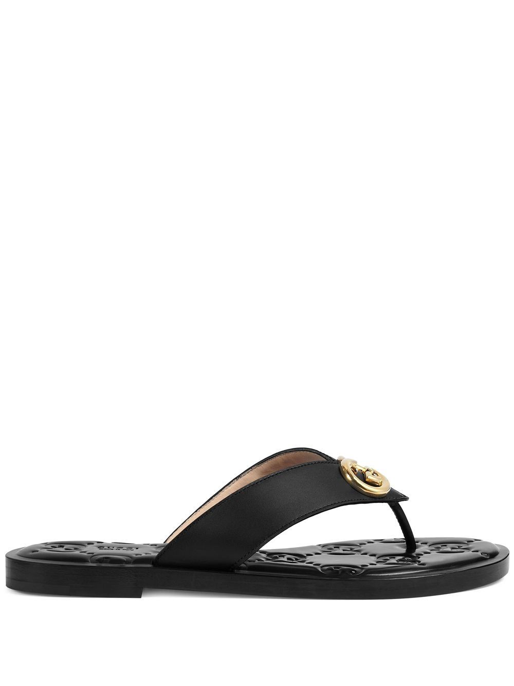 Gucci Interlocking G thong strap Slides Farfetch