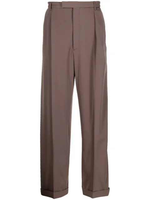 Gucci pleated wool trousers