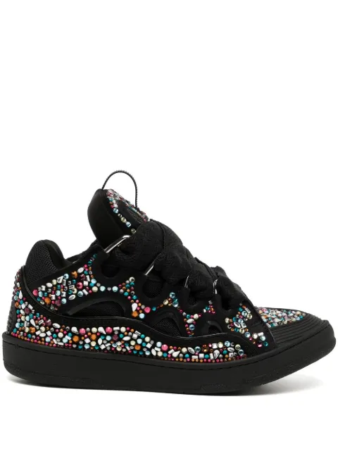 Lanvin curb rhinestone sneakers 