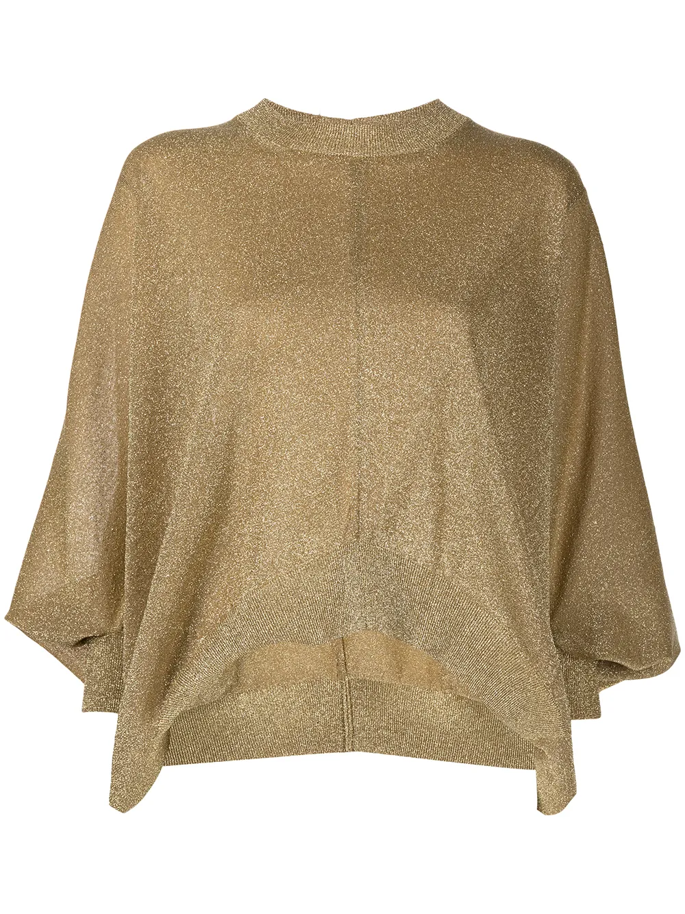 

Junya Watanabe lurex-detail draped sweater - Gold