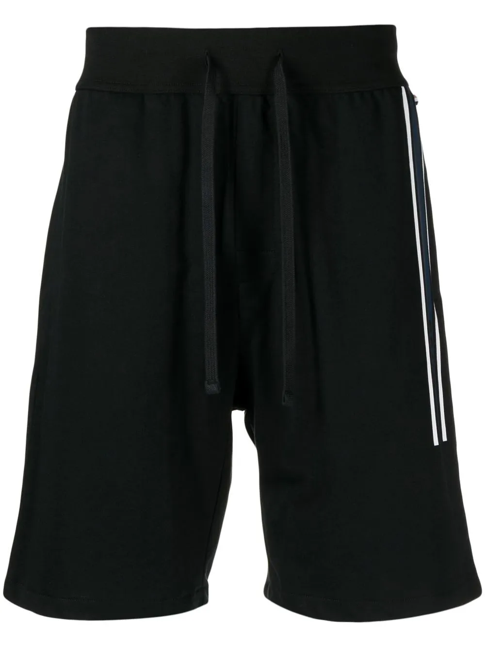 

BOSS logo-tape drawstring shorts - Black