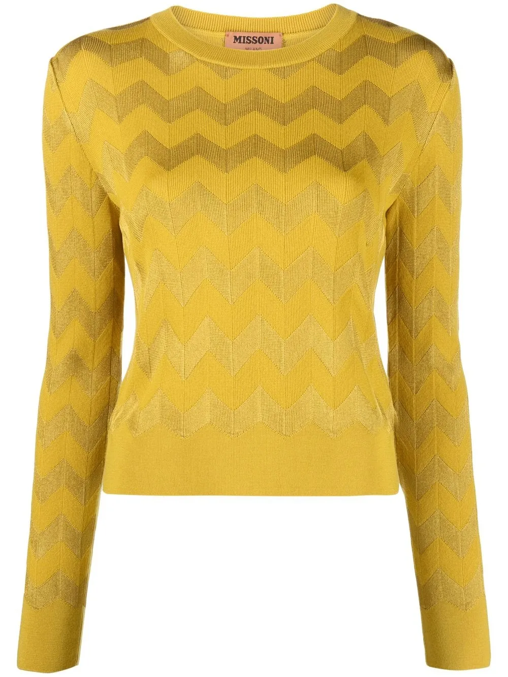 

Missoni suéter tejido en zigzag - Amarillo