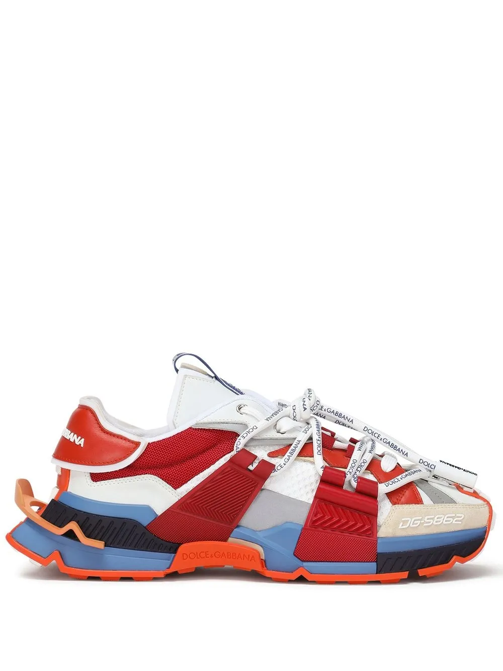 

Dolce & Gabbana tenis bajos Space - Rojo