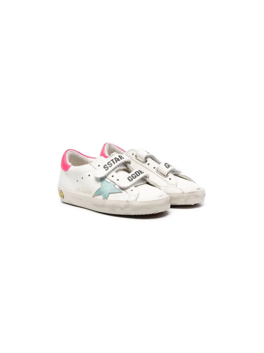 

Golden Goose Kids tenis 1D Drop con cierre autoadherente - Blanco