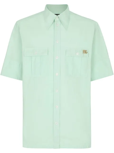 Dolce & Gabbana logo-plaque Hawaii shirt