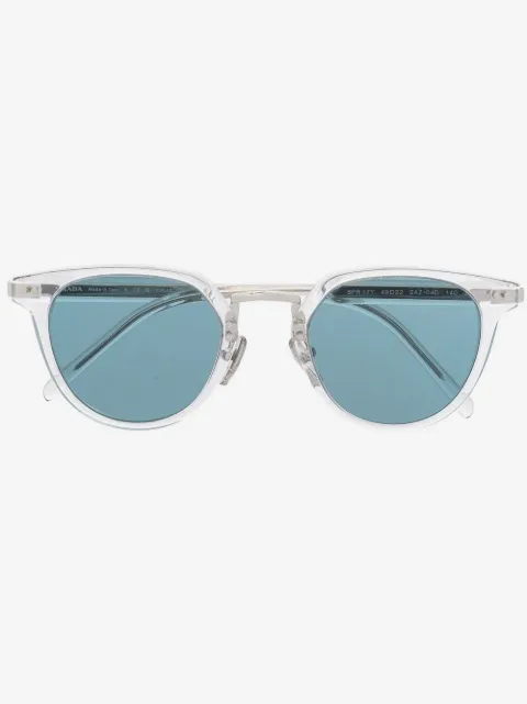 Prada Eyewear Óculos de sol redondo com lentes coloridas