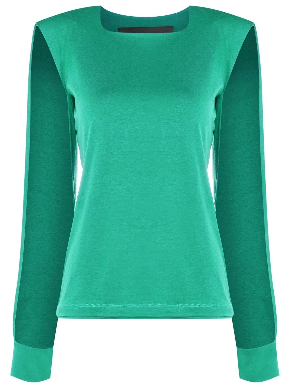 Gloria Coelho Cut-out Square-neck Top In Green