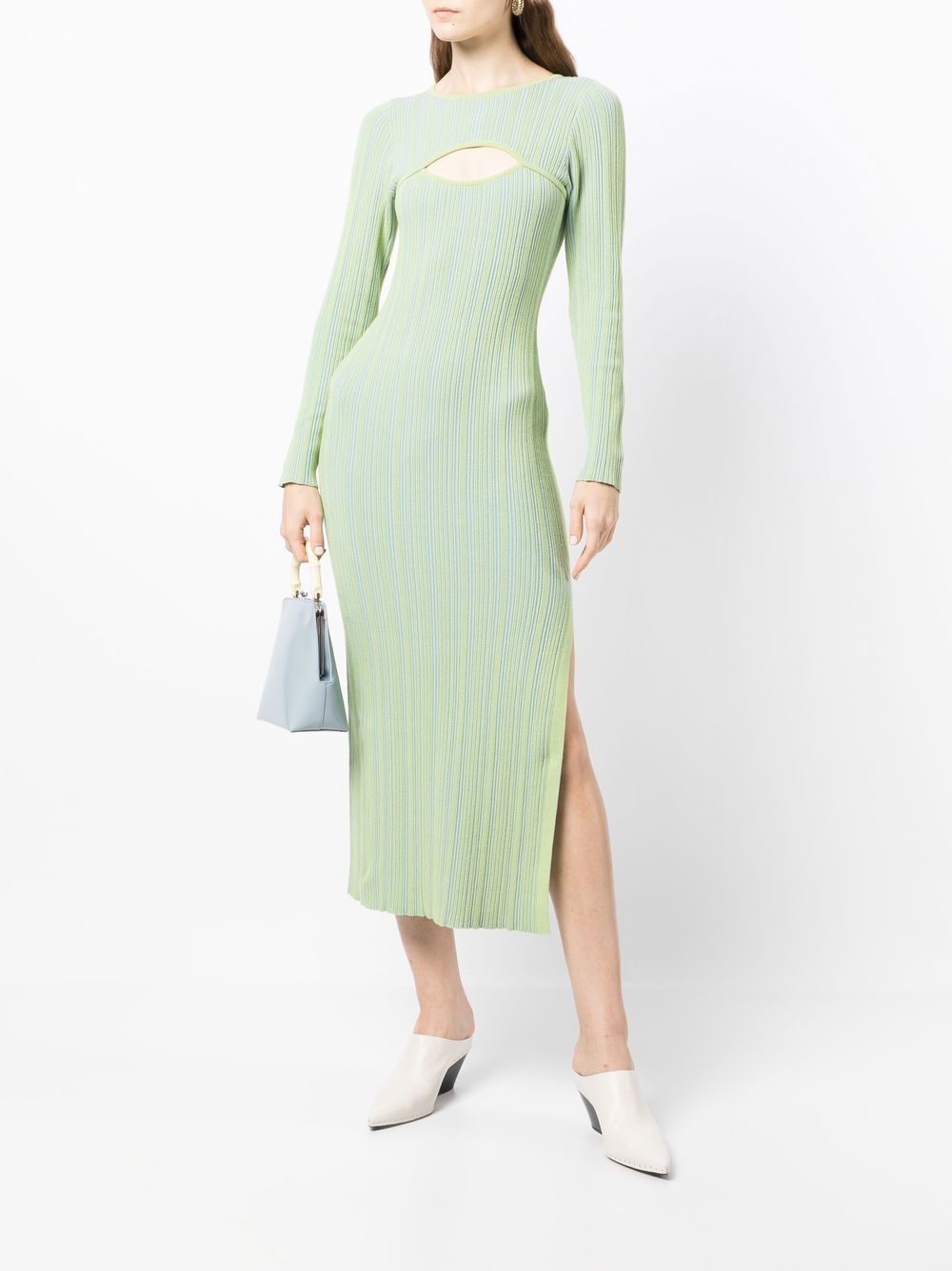 Anna Quan ribbed-knit long-sleeve Midi Dress - Farfetch
