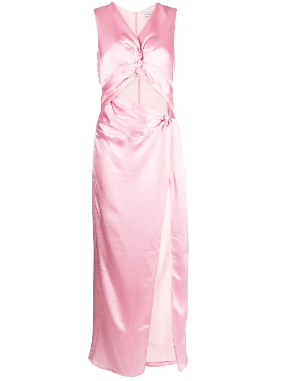 

Anna Quan vestido de noche sin mangas y aberturas laterales - Rosado