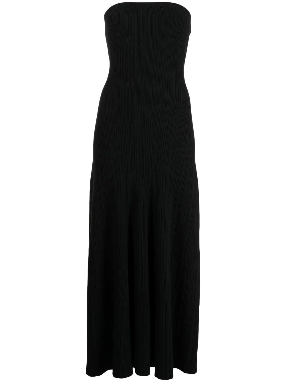 

Anna Quan vestido midi strapless - Negro