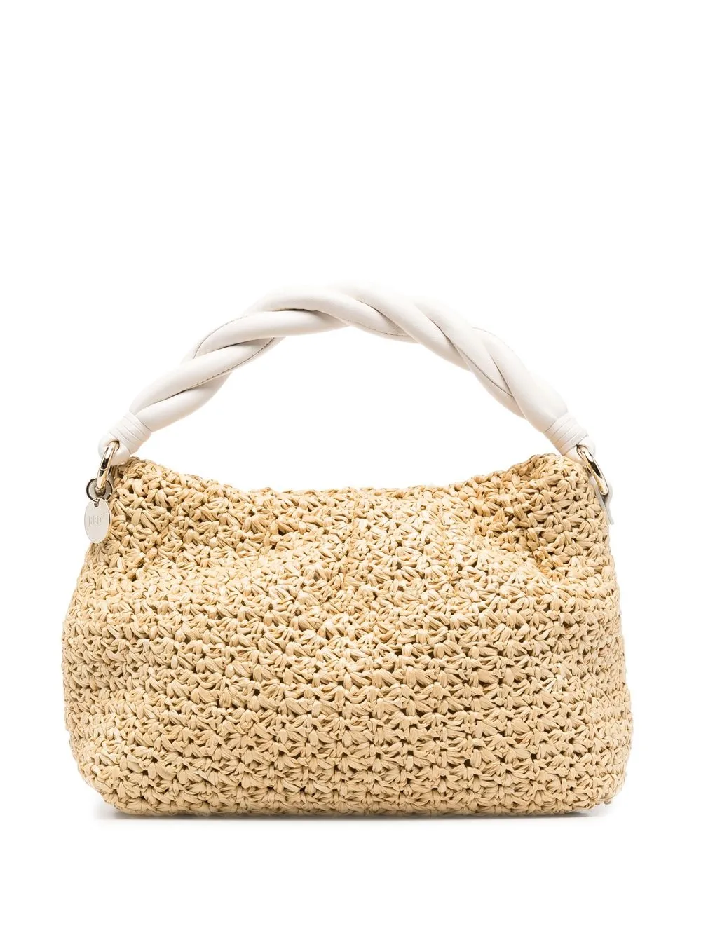 

RED(V) leather-trim raffia tote - Neutrals