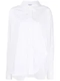 The Attico Diana asymmetric button-up shirt - White