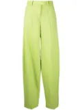 The Attico wide-leg tailored trousers - Green