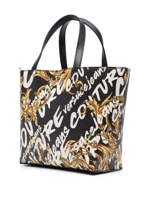 Versace Jeans Couture logo print Tote Bag Farfetch