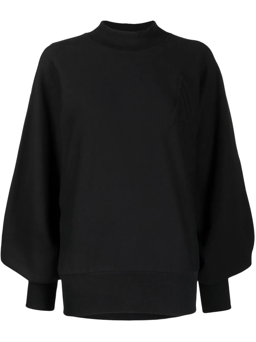 

The Attico crew neck puff-sleeve blouse - Black