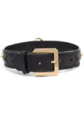 Versace large Icon pet collar - Black
