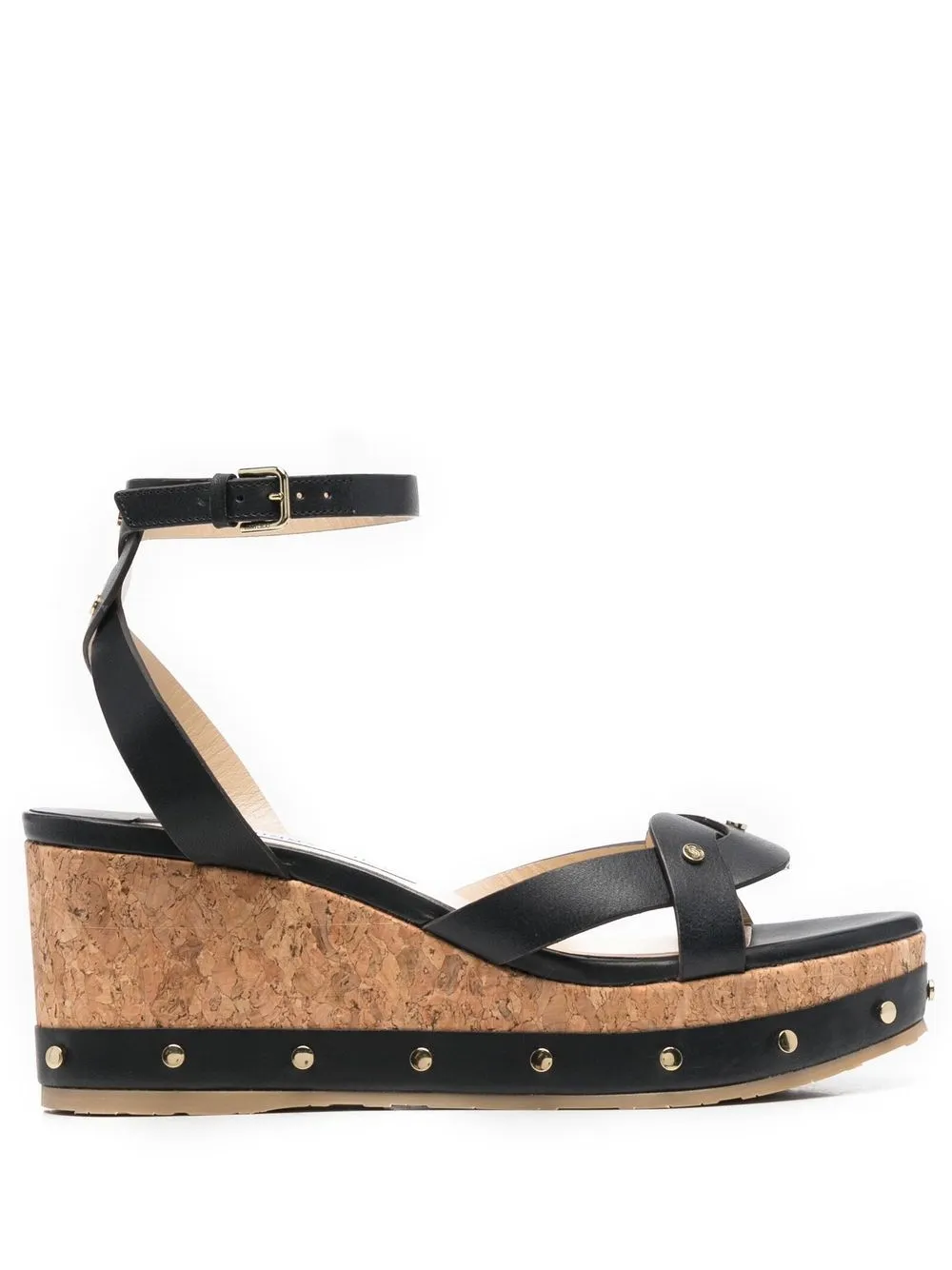 

Jimmy Choo sandalias Drya con cuña de 70mm - Negro