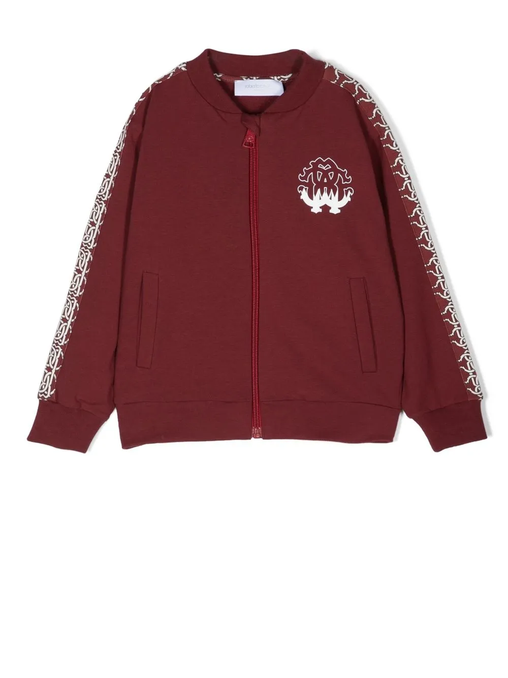 

Roberto Cavalli Junior graphic-print zip-fastening sweatshirt - Red