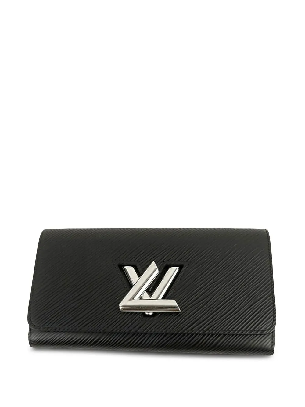 

Louis Vuitton pre-owned Twist logo-plaque wallet - Black