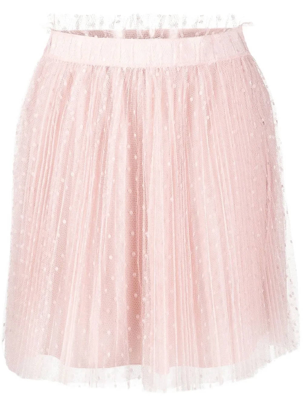 

RED Valentino falda corta de tul point d'esprit - Rosado