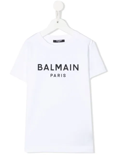Balmain Kids logo crew-neck T-shirt