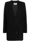 MM6 Maison Margiela raw-edge single-breasted blazer - Black