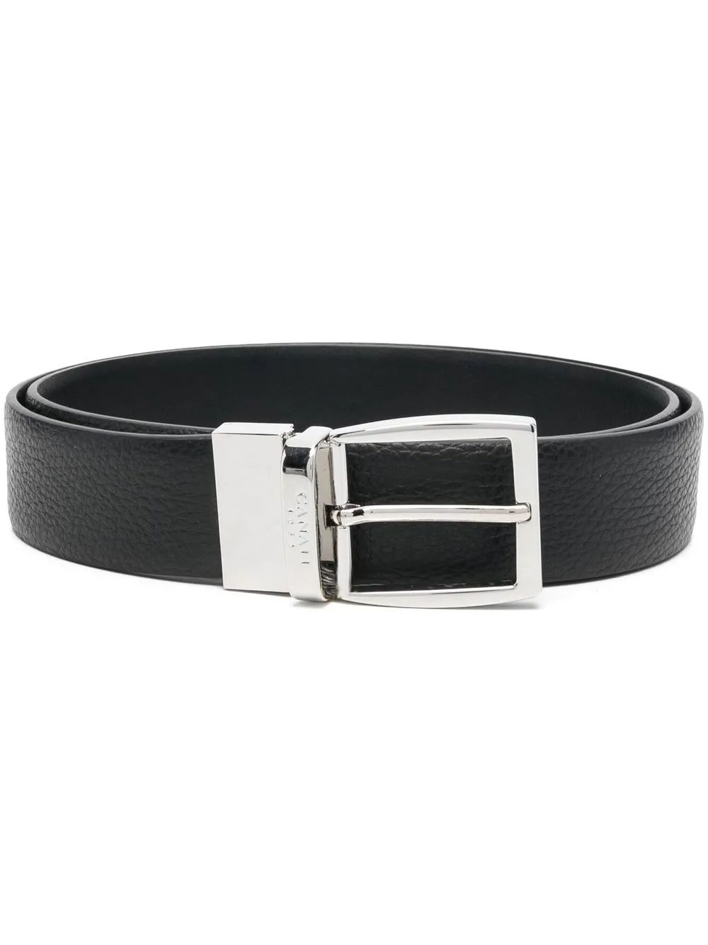 pebbled-texture leather belt