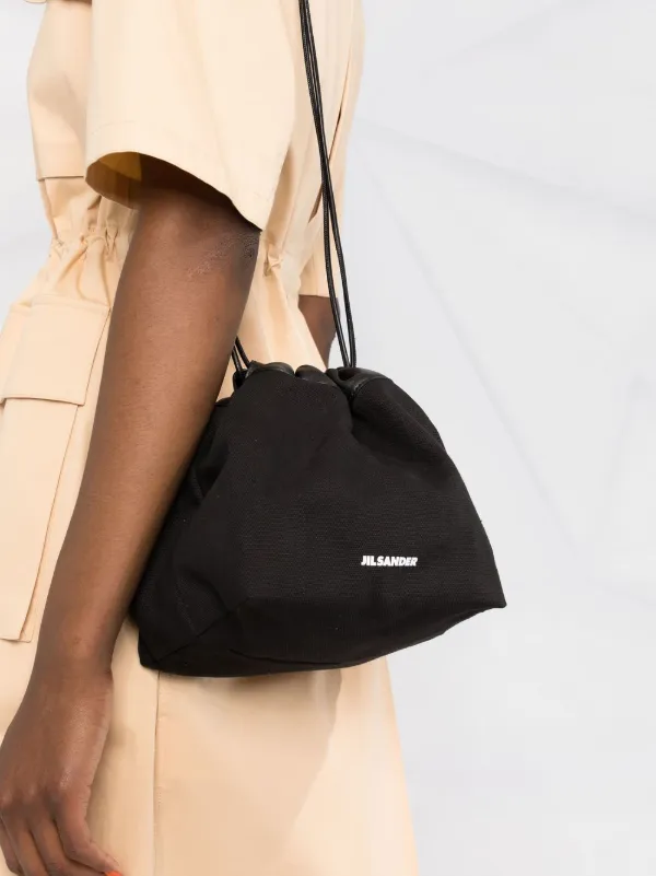 Jil Sander Logo Drawstring Shoulder Bag - Farfetch