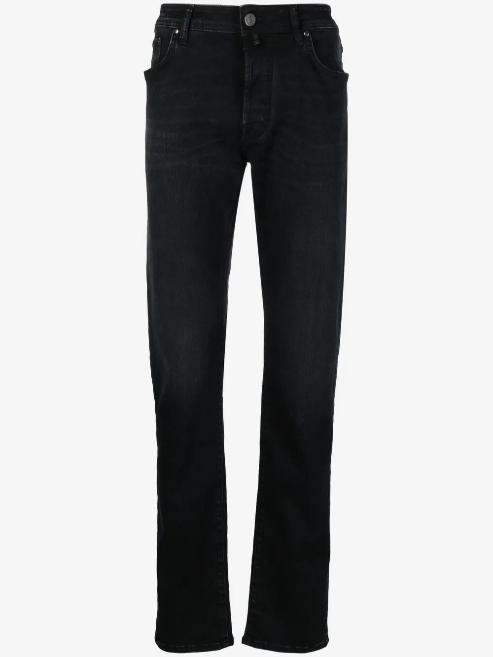 Jacob Cohën logo-patch straight-leg jeans | Black | Image 1