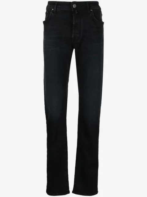 Jacob Cohën logo-patch straight-leg jeans