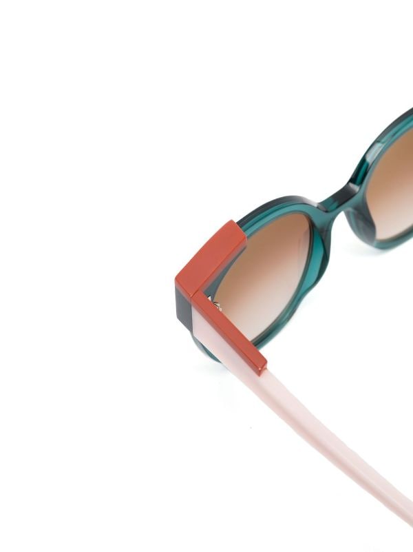 Farfetch Accessori Occhiali da sole Verde Occhiali da sole tondi 