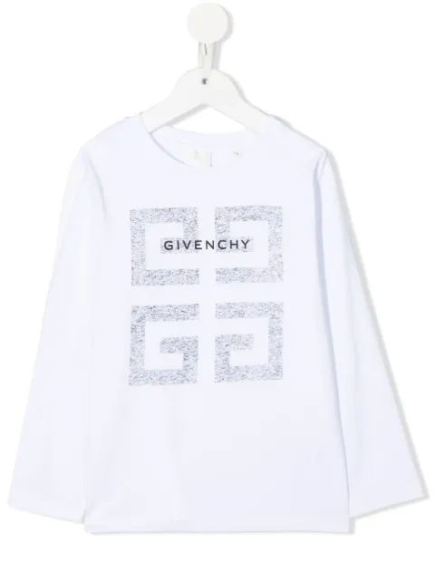 Givenchy Kids playera oversize con logo estampado