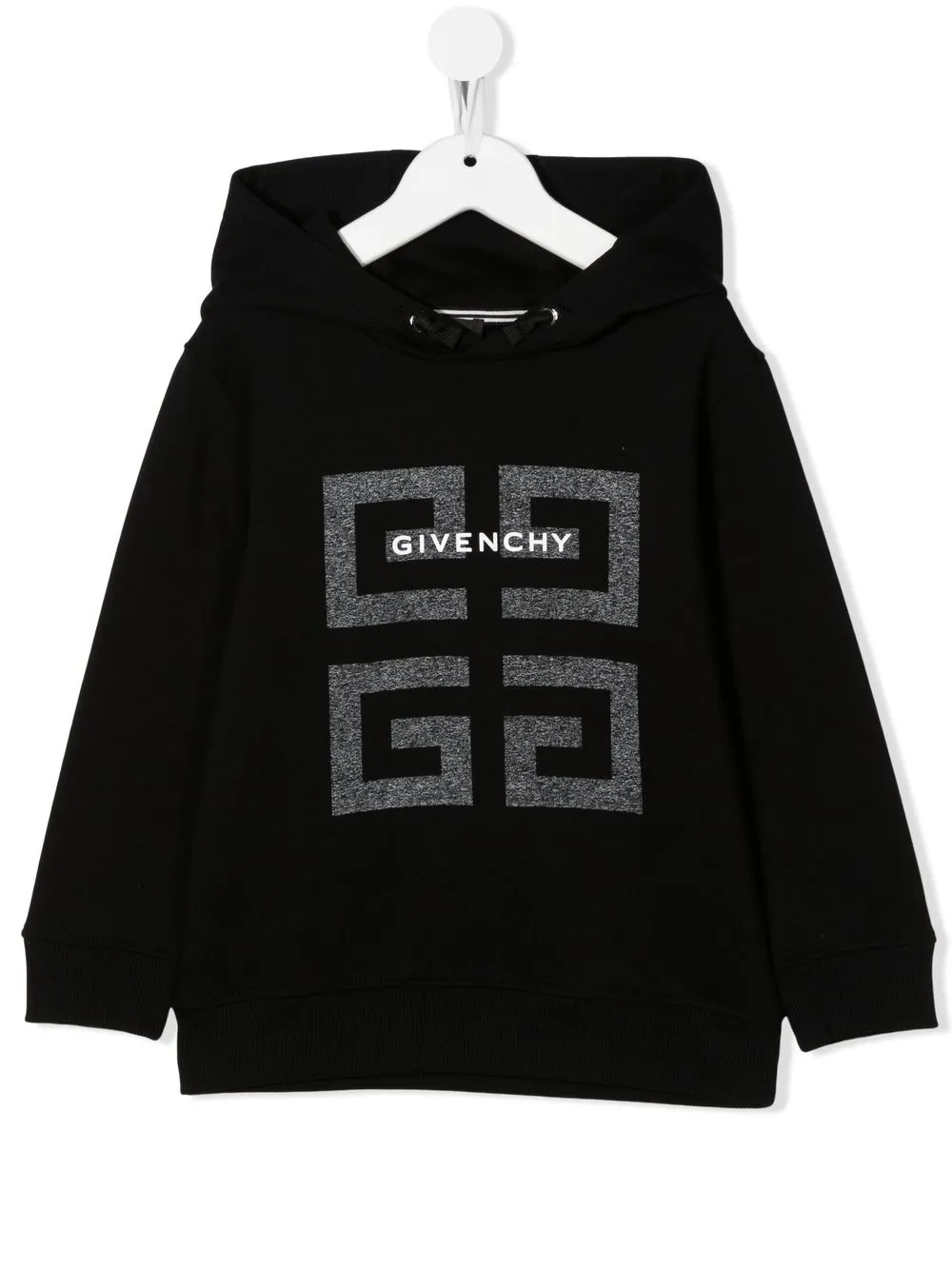 

Givenchy Kids hoodie con logo estampago 4G - Negro