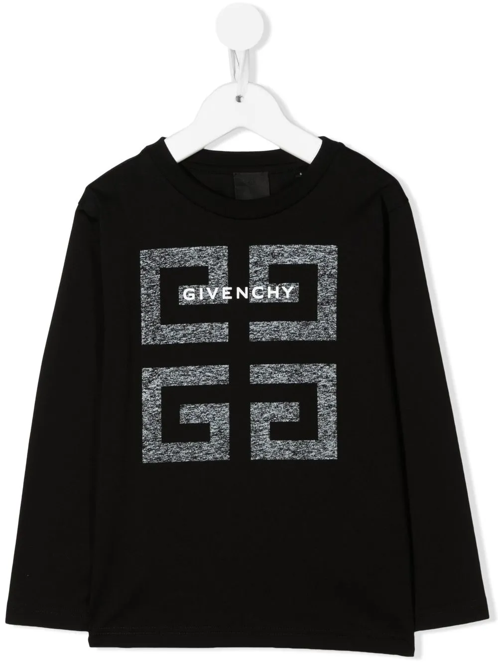 

Givenchy Kids playera oversize con logo estampado - Negro