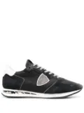 Philippe Model Paris logo-patch lace-up sneakers - Black