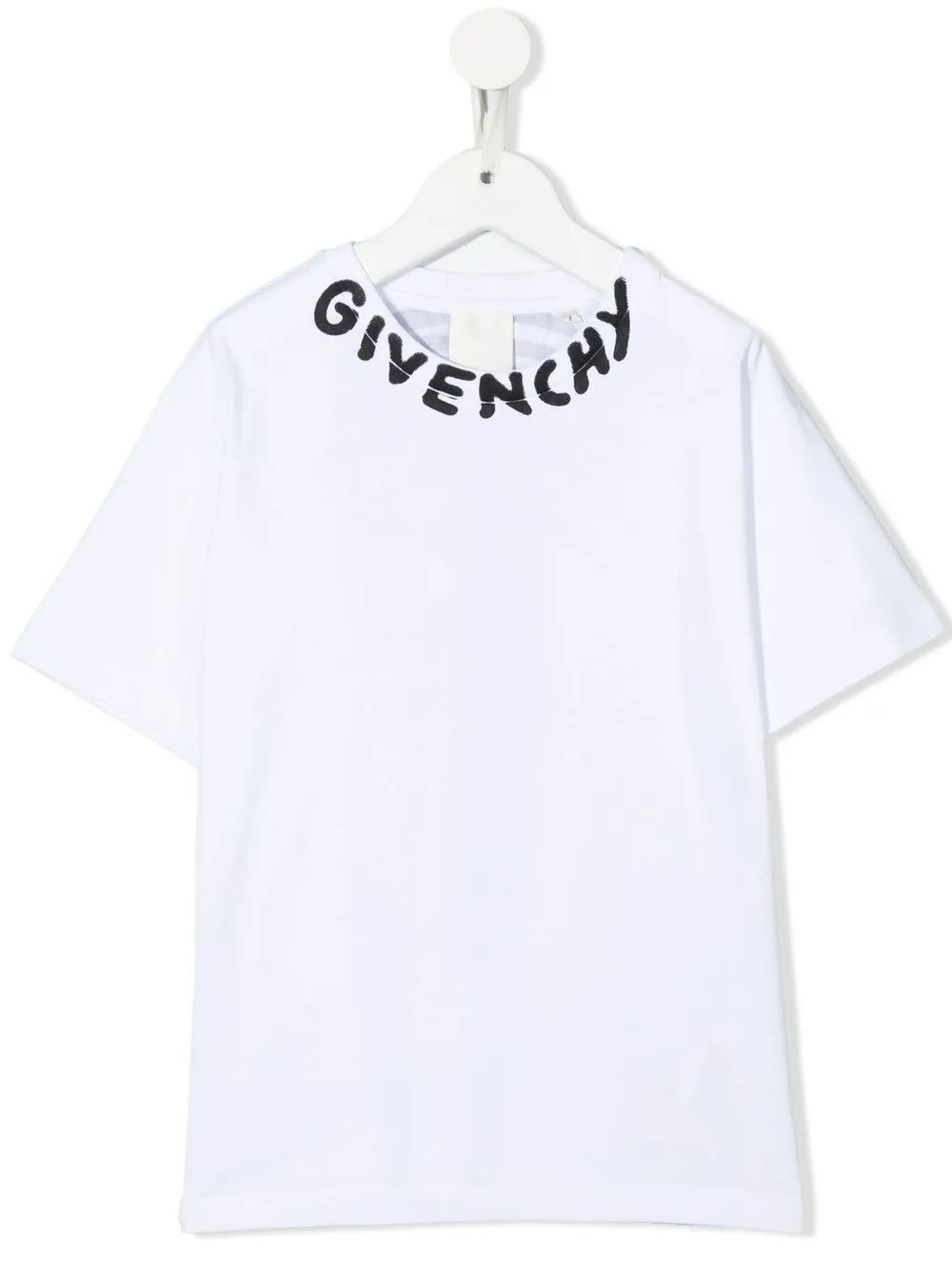 

Givenchy Kids logo-collar cotton T-shirt - White