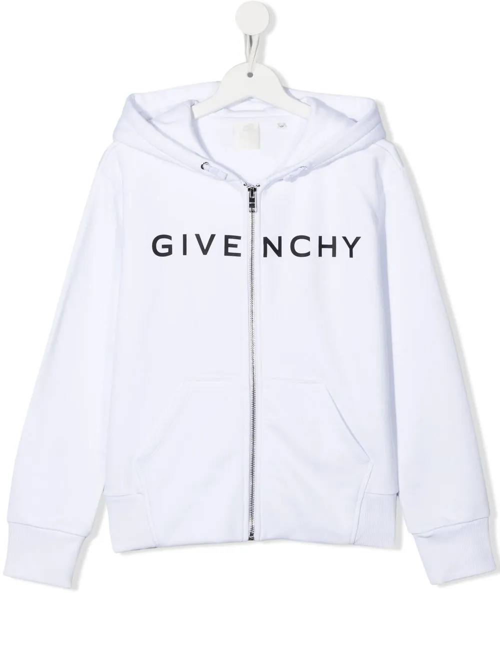 

Givenchy Kids hoodie con logo estampado - Blanco