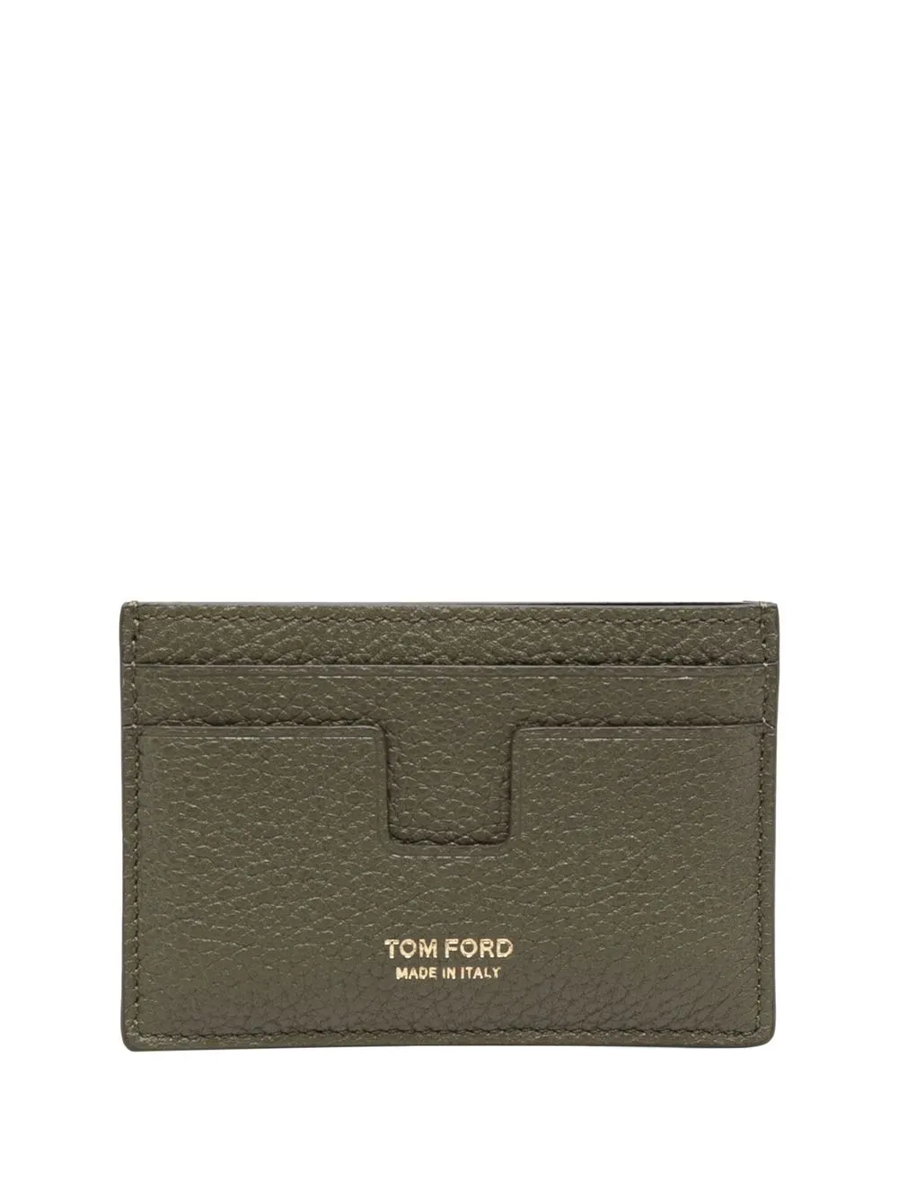 

TOM FORD tarjetero texturizado - Verde