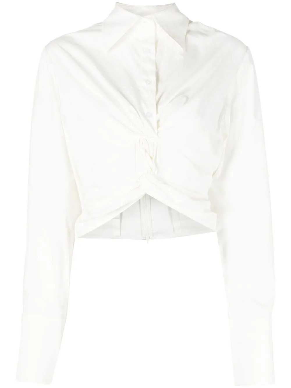 

Anna Quan camisa stretch con aberturas - Blanco