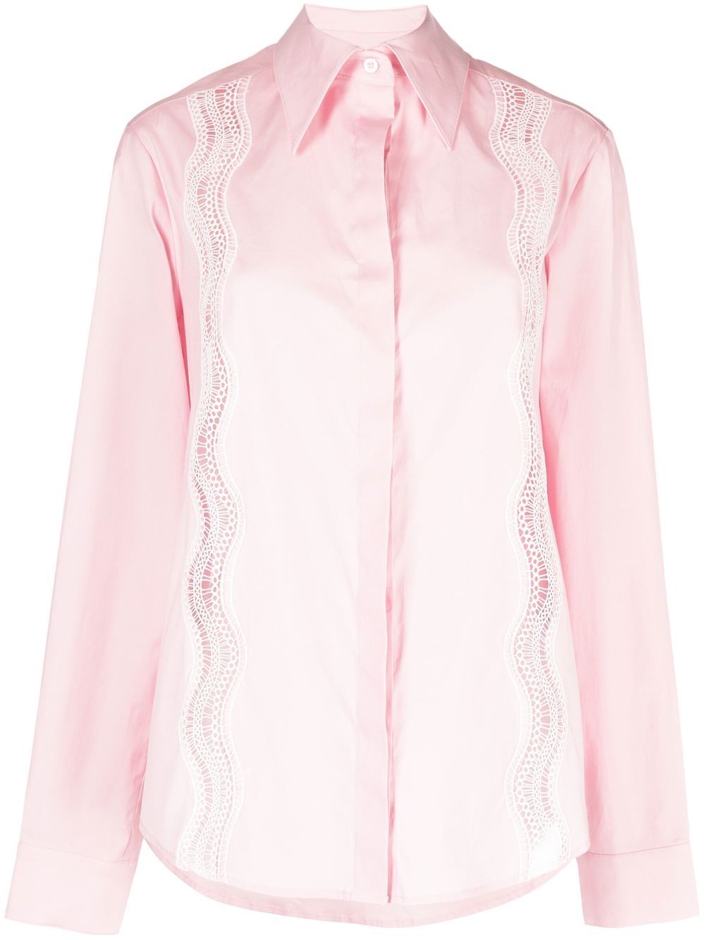 

Anna Quan embroidered detail shirt - Pink