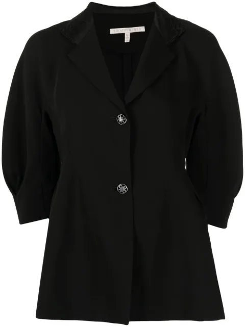 SHIATZY CHEN spread-collar single-breasted jacket