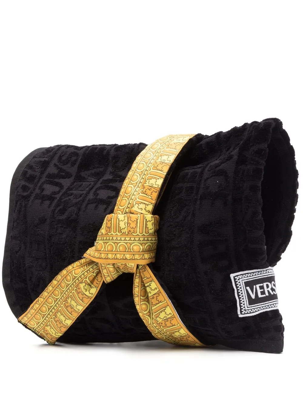 

Versace bata con estampado Barocco - Negro