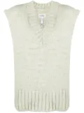 Maison Margiela Botanical Dye knitted vest - Green