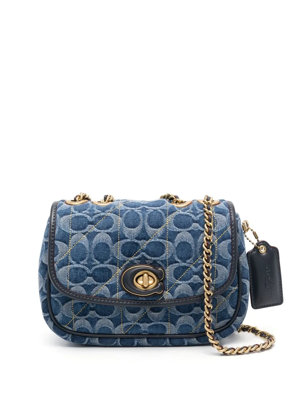 

Coach bolsa crossbody con monograma - Azul